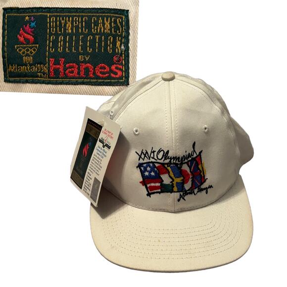 Deadstock 1996 Atlanta Olympic Games Hat Snap Back / one size * - Picture 1 of 5